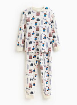 Paddington Character Printed Cream Slinky Fleece Pyjamas