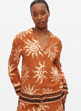 Sun Printed Relaxed Co-ord Shirt