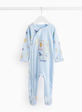Blue Harry Potter Printed Sleepsuit