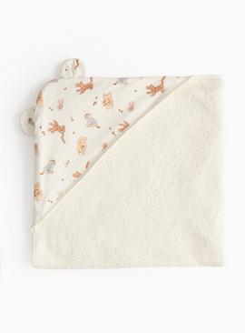 Winnie The Pooh Cream Hooded Towel One Size