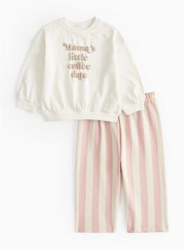 Mama's Little Coffee Date Sweatshirt Set