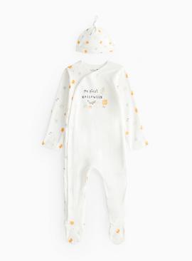 Unisex My First Halloween Sleepsuit & Hat