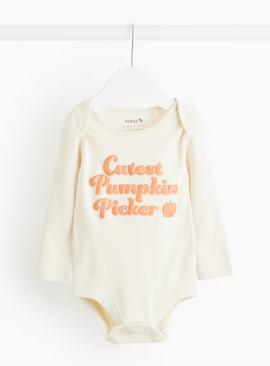 Cutest Pumpkin Picker Slogan Bodysuit