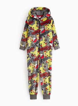 Pokemon Character Print Fleece All-In-One