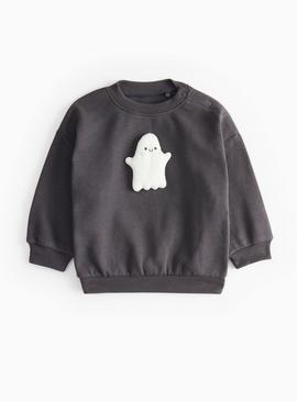 Halloween Ghost Graphic Sweatshirt