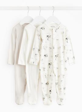 Nursery Rhymes Print Sleepsuit 3 Pack