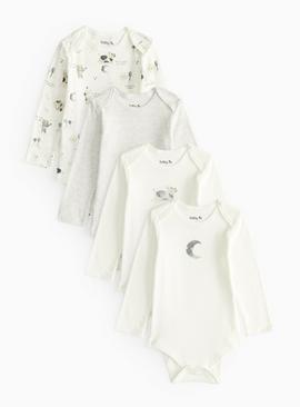 Nursery Rhymes Print Bodysuit 4 Pack
