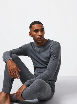 Grey Maximum Warmth Thermal Ribbed Set