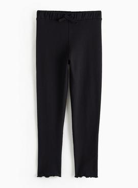 Black Fleece Lined Leggings