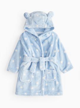 Blue Star Print Dressing Gown
