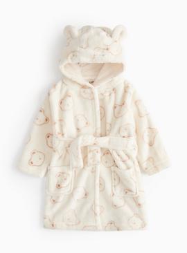 Unisex Cream Bear Dressing Gown