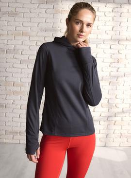 REAKTIV Dark Blue Slim Fit Fleece Hoodie