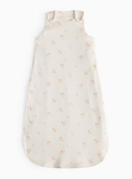 Cream Floral Print 0.5 Tog Sleeping Bag