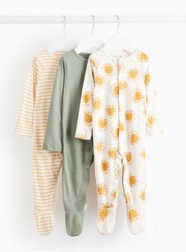 Printed Sleepsuit 3 Pack 12-18 months
