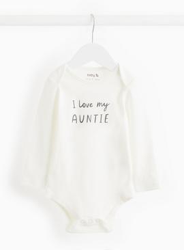 I Love My Auntie Slogan Bodysuit