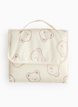 Bear Printed Travel Changing Mat One Size