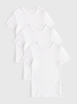 White Thermal Short Sleeve T-Shirts 3 Pack