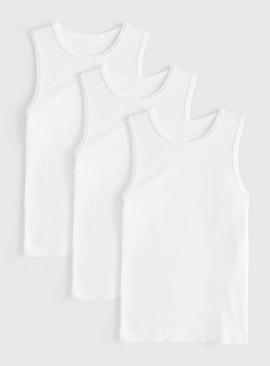 White Thermal Vests 3 Pack