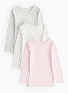 3 Pack Pointelle Thermal Tops