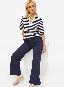 Navy Co-ord Wide Leg Joggers