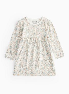 Multi Floral Printed Jersey Dress