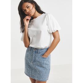 SIMPLY BE Distressed Denim Mini Skirt