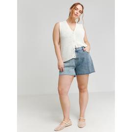 SIMPLY BE Patchwork Denim Shorts