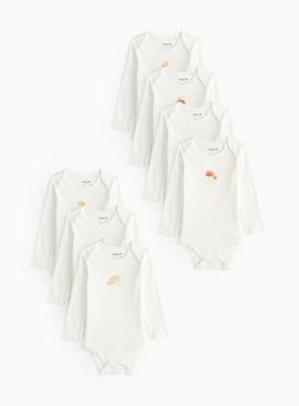 Woodland 7 Pack Long Sleeve Bodysuits