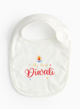 My First Diwali Slogan Bib One Size