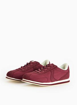 Dark Red Low Profile Trainers