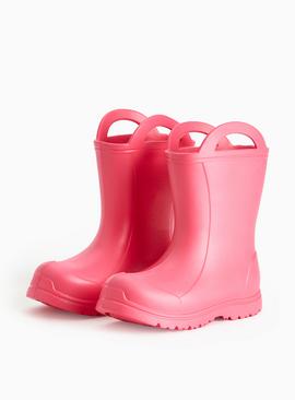 Eva Pink Handle Detail Wellies