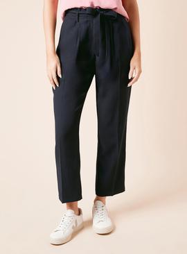 DOROTHY PERKINS Belted Paperbag Tapered Trouser