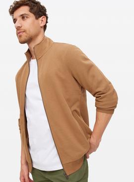 Funnel Neck Full Zip Sweatshirt