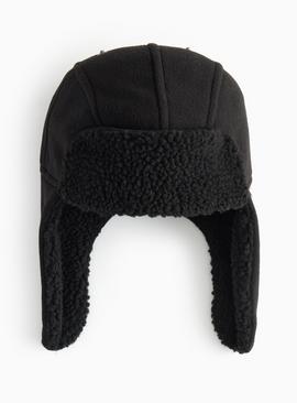 3M™ Thinsulate™ Black Fleece Trapper Hat