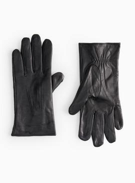 Black Leather Gloves