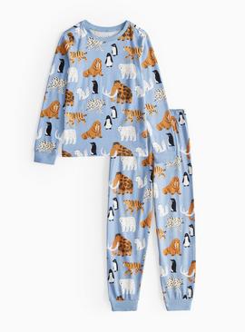 Blue Arctic Animal Printed Pyjamas