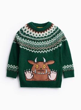 Gruffalo Green Fairisle Knitted Jumper