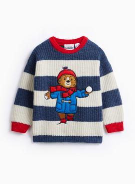 Paddington Navy Striped Knitted Jumper