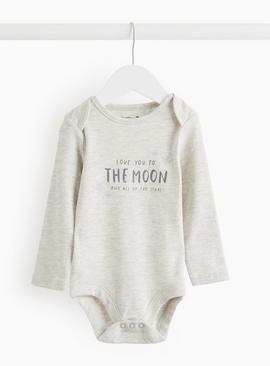 Love You To The Moon Print Bodysuit