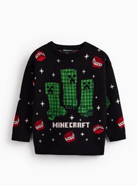 Minecraft Character Knitted Christmas Jumper