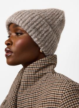 Premium Oatmeal Knitted Beanie One Size