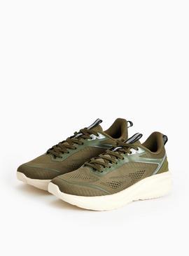 Khaki Knitted Hiker Trainers