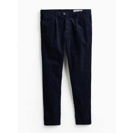 UNION WORKS Navy Straight Leg Corduroy Trousers