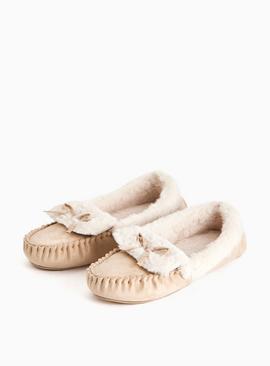 Stone Moccasin Slippers