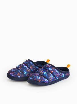 Monster Truck Print Mule Slippers