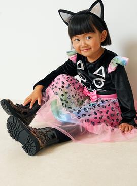 Halloween Rainbow Cat Fancy Dress Costume
