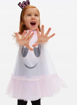 Halloween Ghost Fancy Dress Costume With Headband