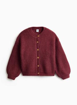 Crew Neck Knitted Cardigan