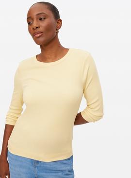 Modal Ribbed Crew Neck Top