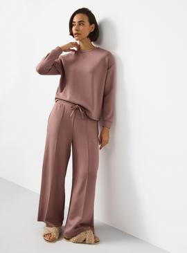 Pink Co-ord Scuba Straight Leg Pyjama Bottoms